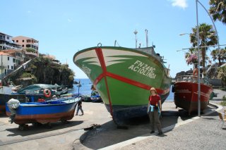 Boote im Hafen von Cãmara de Lobos