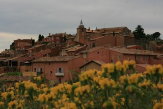 Blick auf Roussillon