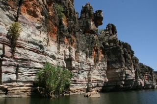 Die Wände des Fitzroy Rivers in der Geike Range