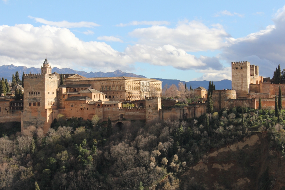 Ausblick auf die Alhambra vom Mirador San Nicolás / Granada