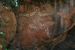 x-ray man im Nourlangie Rock