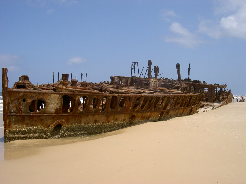 Wrack der Maheno auf Fraser Island