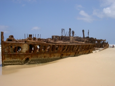 Wrack der Maheno auf Fraser Island