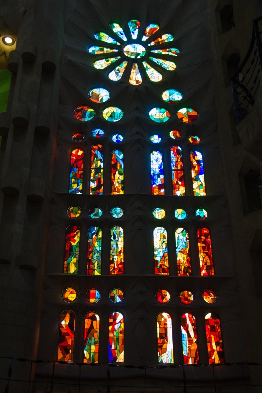 Die Lichtfenster in der Sagrada Família