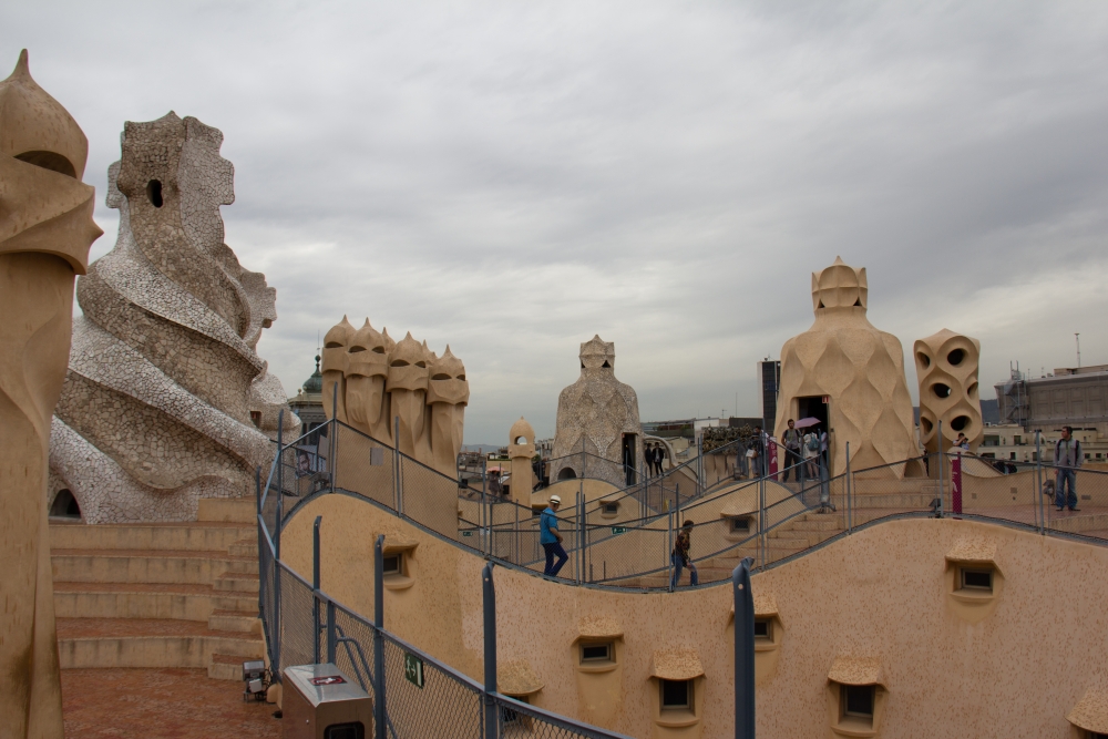 Schornsteine der Casa Milà