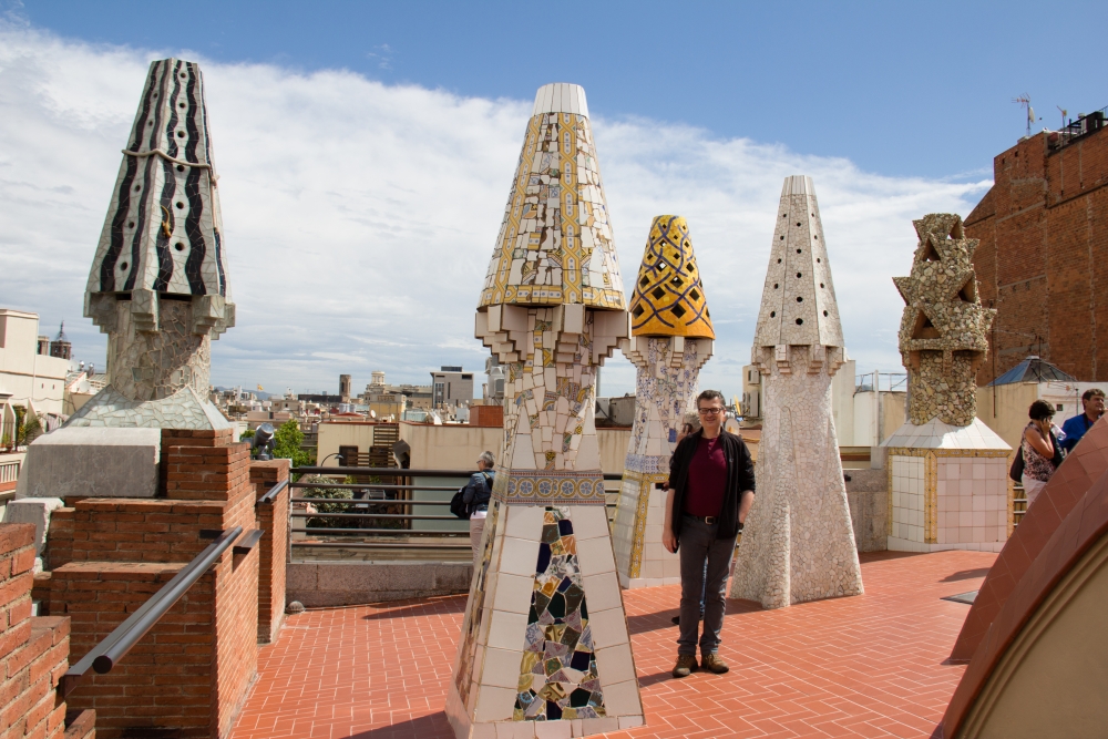 Die berühmten Schornsteine des Palau Güell