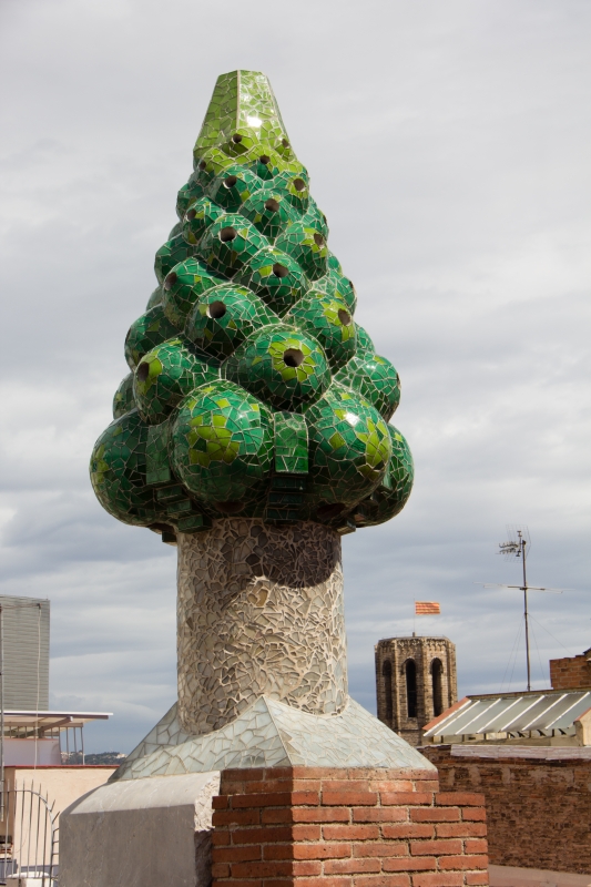 Die berühmten Schornsteine des Palau Güell