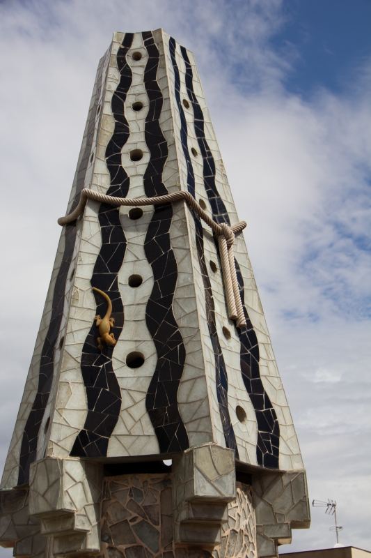 Die berühmten Schornsteine des Palau Güell