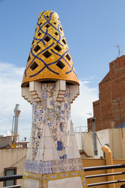 Die berühmten Schornsteine des Palau Güell