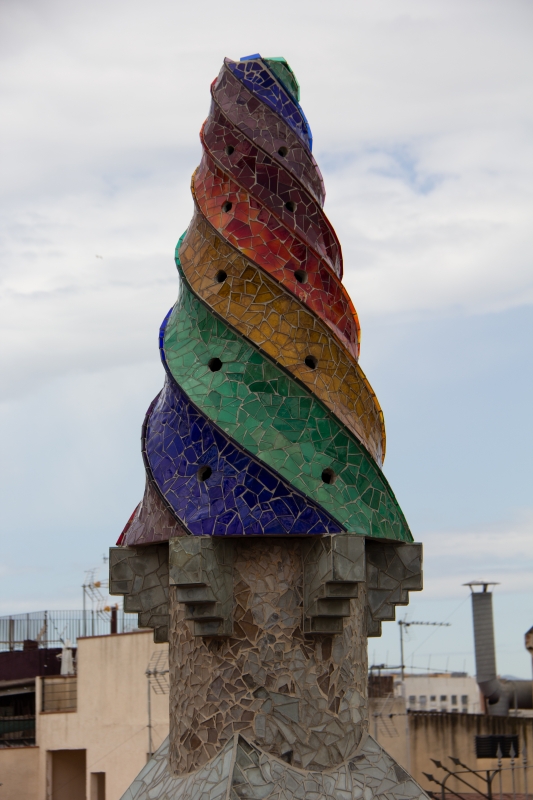 Die berühmten Schornsteine des Palau Güell
