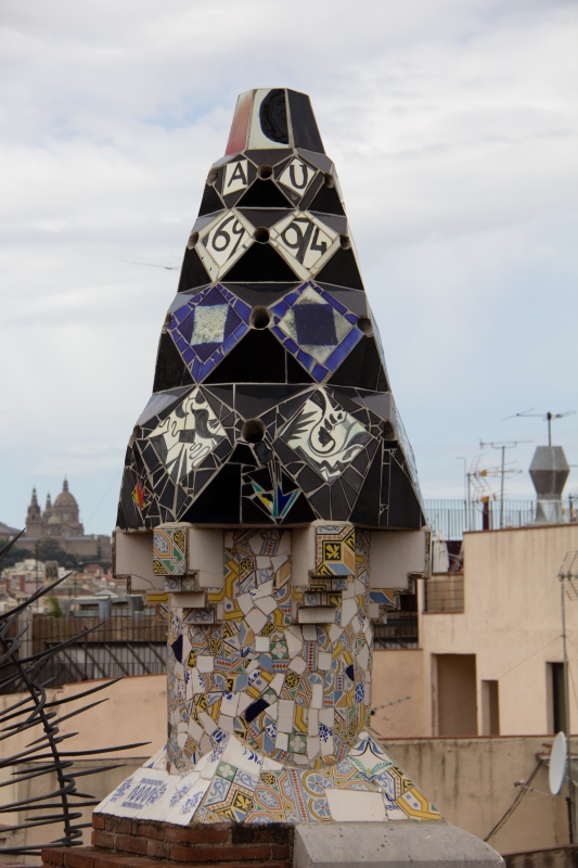 Die berühmten Schornsteine des Palau Güell