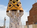 Die berühmten Schornsteine des Palau Güell
