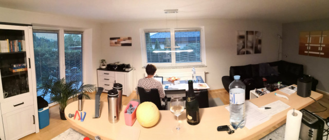 Wohnzimmer der Ferienwohnung Marika
