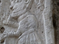 Steinrelief im Klostergarten der Abteil Tournus