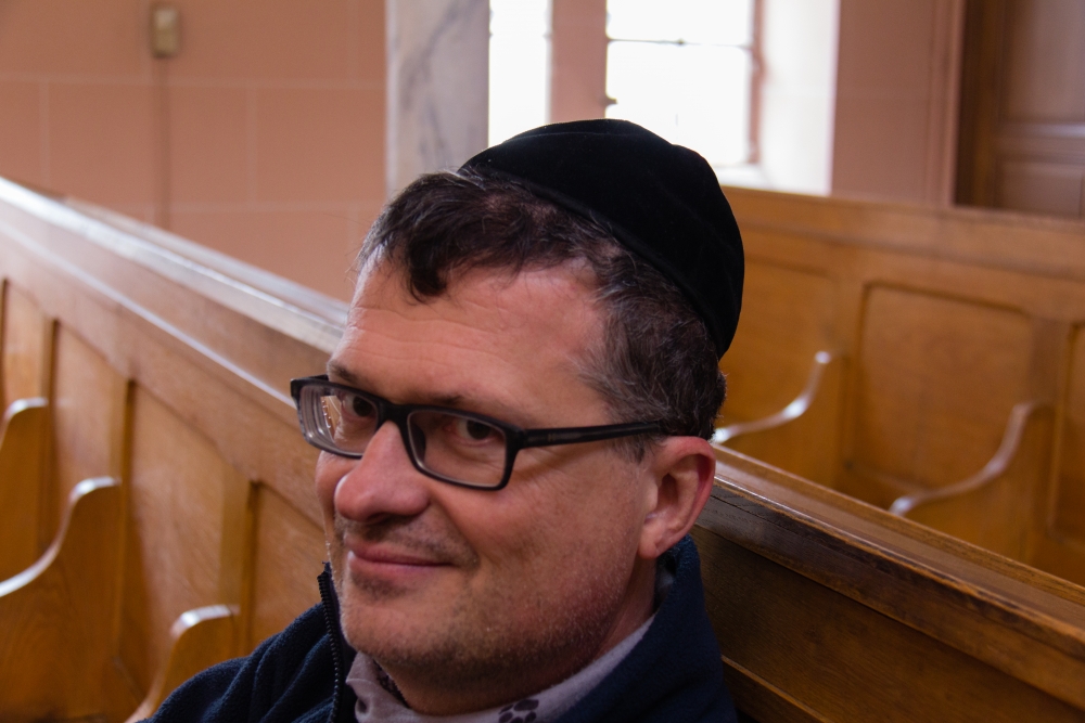 in der Synagoge in Obernai