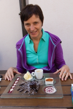 Café Gourmand in der "Wistub Bierstub Kas Fratz" in Eguisheim