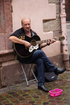 Musikant in Ribeauvillé