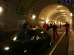 Blick durch den Elbtunnel