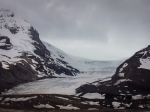 Athabasca Gletscher bei Schlechtwetter