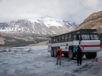Athabasca Gletscher bei Schlechtwetter