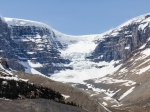 Am Athabasca Gletschers bei Schönwetter