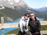Peyto Lake und wir (falls ihr nicht mehr wisst, wie wir aussehen)