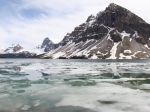 Bow Lake mit fast ohne Eis