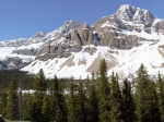Die Rocky Mountains am Icefield Parkway