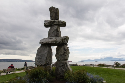 Inukshuk am Ende des Stanley Parks