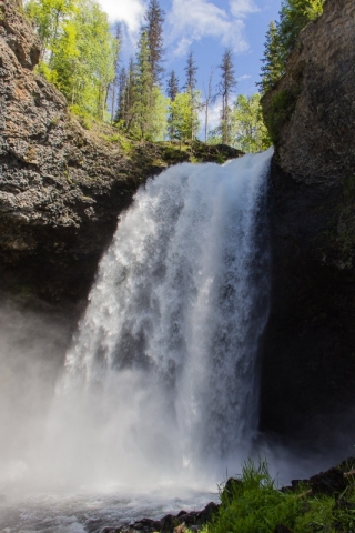 Moul Falls im Wells Gray Provincial Park