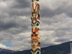 Two Brothers Totem am Bahnhof von Jasper