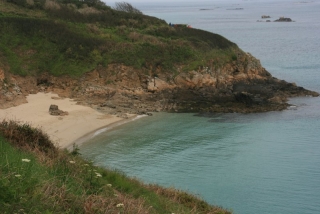 Belvoir Bay, einen der schönsten Strände Herms