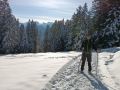 Loipe, Wanderweg oder freies Gelände - die Tour hat alles