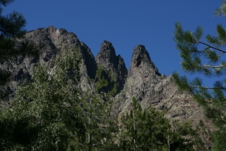 Das Bergmassiv bei Haut-Asco