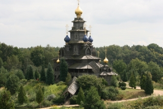Die russisch-orthodoxe Holzkirche des Heiligen Nikolaus in Gifhorn