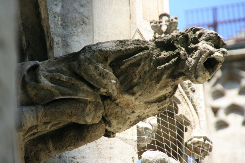 Wasserspeier am neuen Rathaus