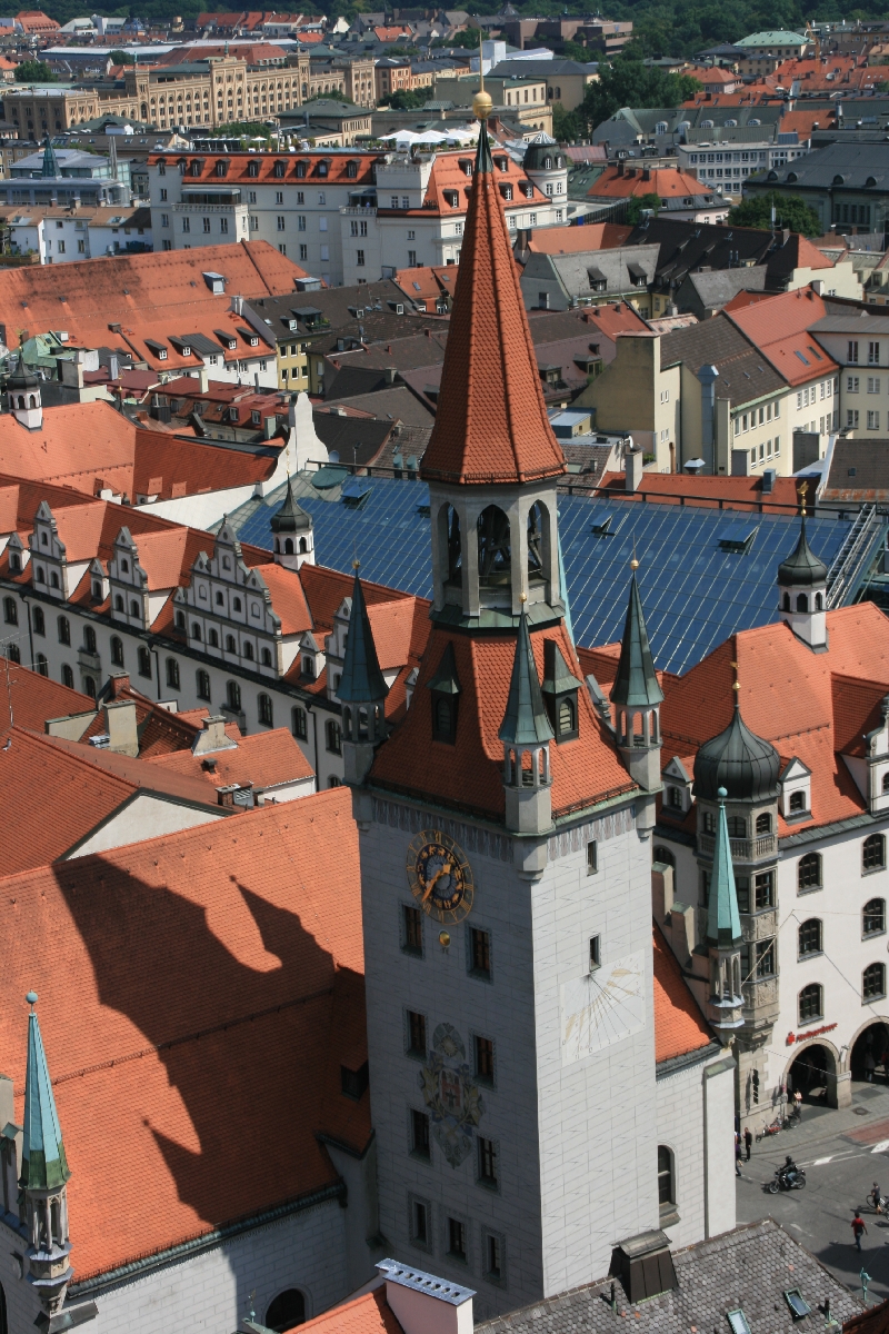 Das Alte Rathaus von oben