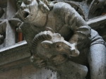 Wasserspeier am neuen Rathaus