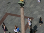 Die Mariensäule von oben