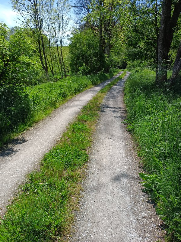 Flache und gut befahrbare Schotterwege