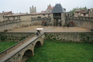 Die Burganlage von Carcassonne