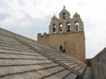 Am Dach der Wehrkirche von Saintes Maries-de-la-mer