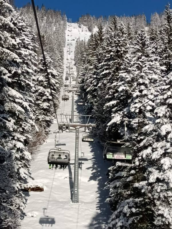 Fahrt mit dem 4er Sessellift auf die Tauplitz Alm