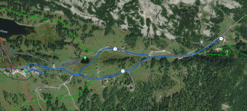 Route Tauplitz Alm Schneeschuhwanderung
