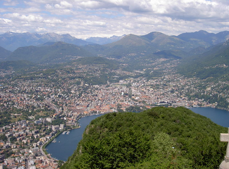 Ausblick auf Lugano vom Monte San Salvatore
