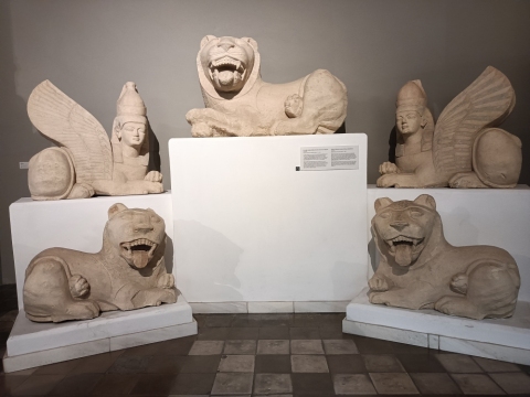Löwen und Sphinxen im Zypern-Museum
