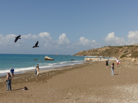 Strand beim Felsen der Aphrodite